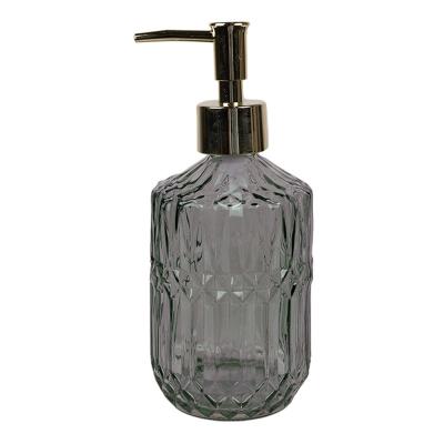 Soap Dispenser Black Glass Soap Pump