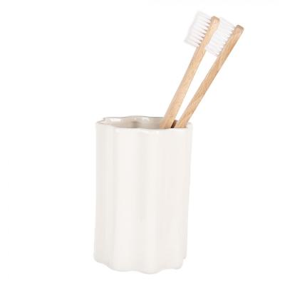 Toothbrush Holder White Ceramic