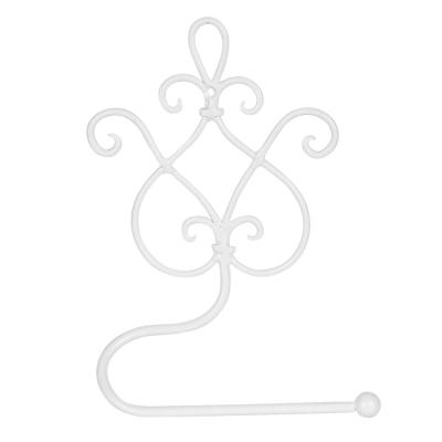 Toilet Paper Holder White Iron Toilet Roll Holder