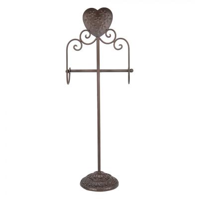 Toilet Paper Holder Brown Iron Heart Toilet Roll Holder