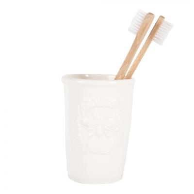 Toothbrush Holder White Ceramic