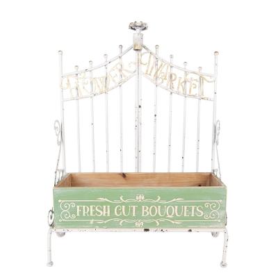 Plant Holder Green Metal