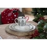Breakfast Plate Beige Porcelain Gingerbread house