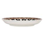 Breakfast Plate White Black Ceramic