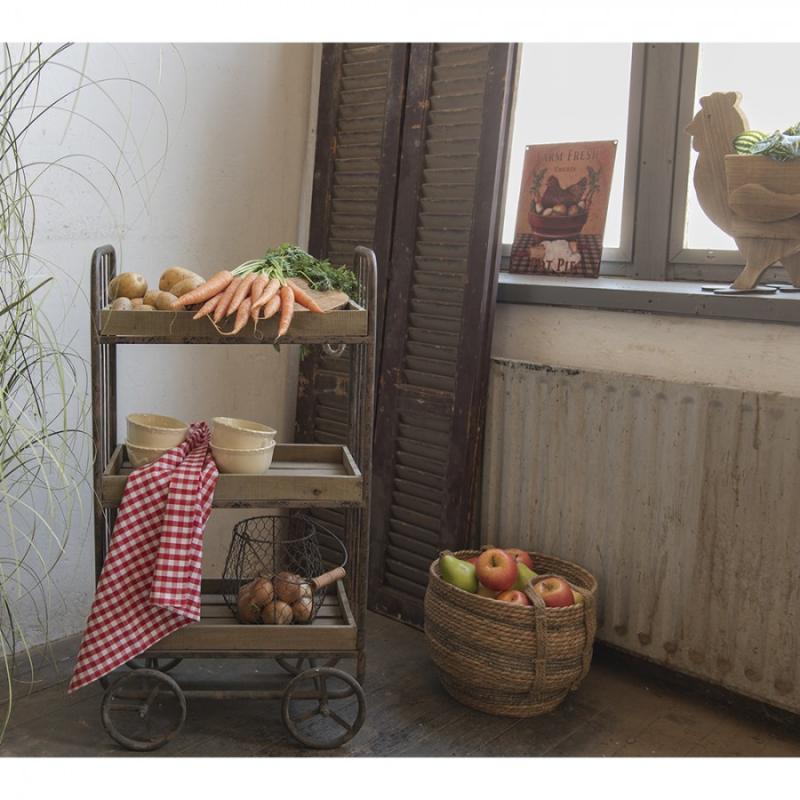 Beige Keramik Huhn Servierschüssel