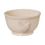 Beige Keramik Huhn Servierschüssel