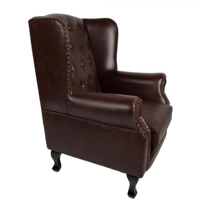 Armchair Brown Artificial Leather