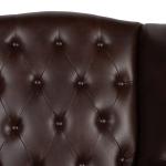 Armchair Brown Artificial Leather