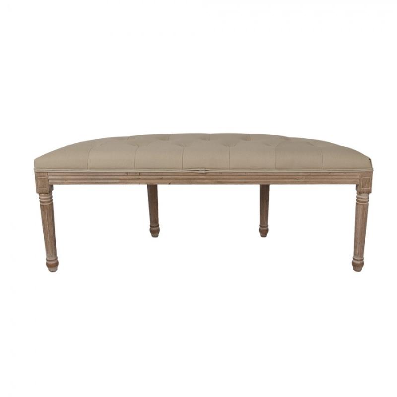 Bench Brown Beige Wood