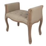 Bench Brown Beige Wood