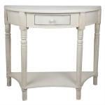 Side Table White Wood Console Table
