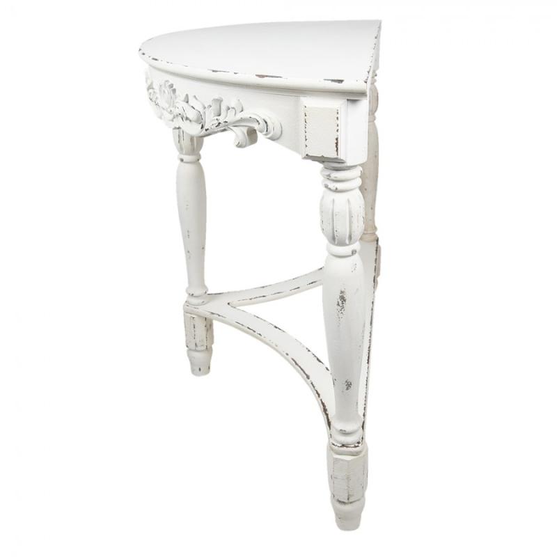 Side Table White Wood Console Table