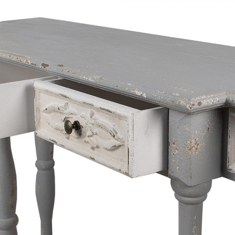 Side Table Grey Wood Console Table