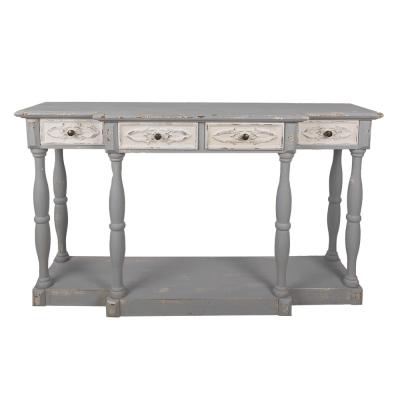 Side Table Grey Wood Console Table