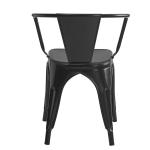 Dining Chair Black Metal
