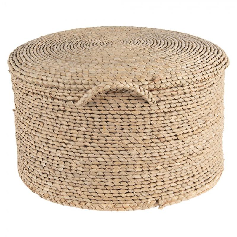 Pouf Brown Seagrass Ottoman