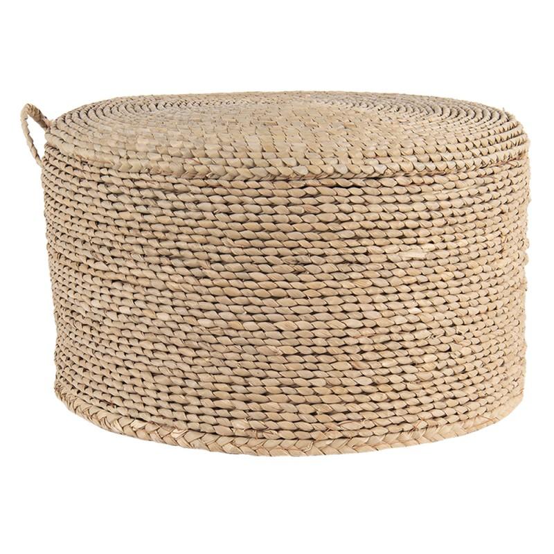 Pouf Brown Seagrass Ottoman