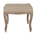 Stool Brown Beige Wood