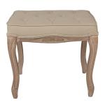Stool Brown Beige Wood