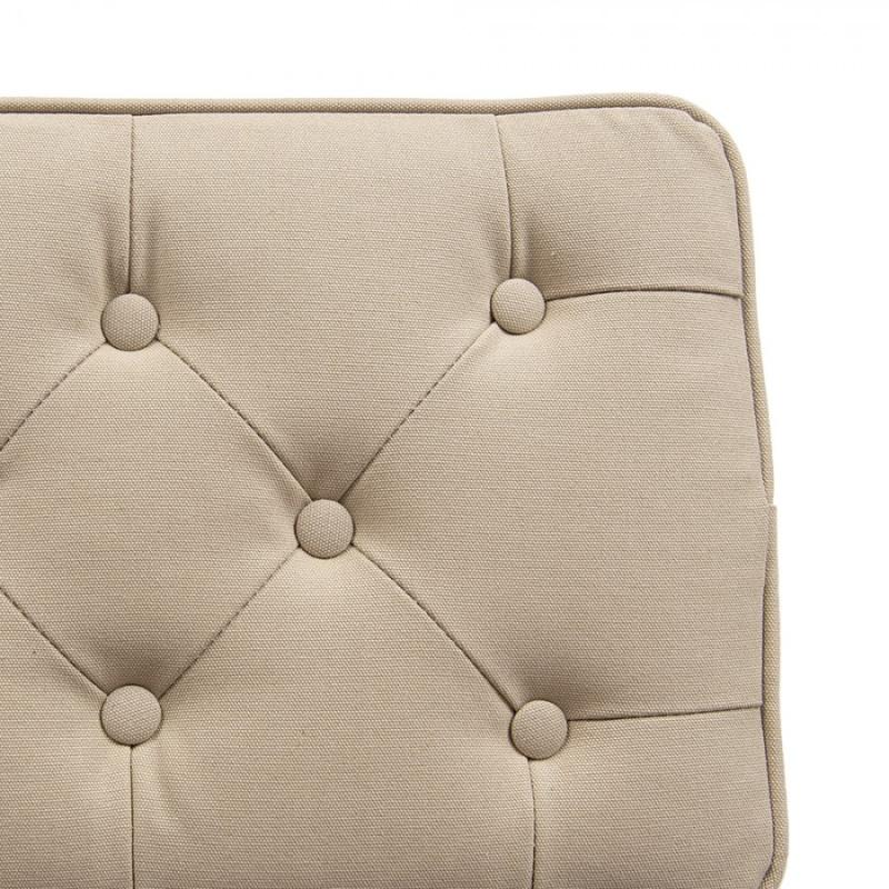 Stool Brown Beige Wood