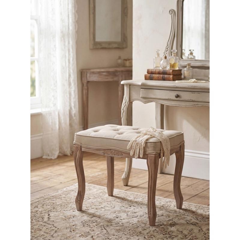 Stool Brown Beige Wood