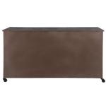 Chest of Drawers Brown Iron Pedestal Cupboard
