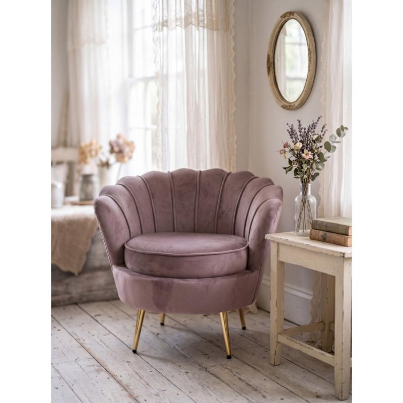 Armchair Pink Textile