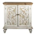 Dresser White Brown Wood Wall Cabinet