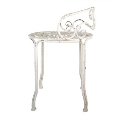 Stool White Metal Plant Table