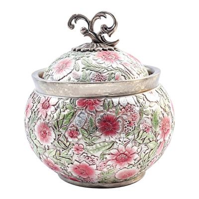 Storage Jar Pink Plastic