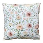 Decorative Cushion Beige Flowers