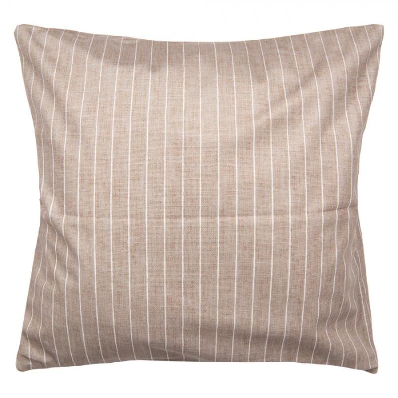 Decorative Cushion Brown Synthetic Heart Cushion Cover with Cushion Filling