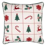 Decorative Cushion Beige Christmas