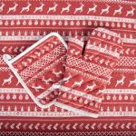 Tea Towel Red Cotton Deer