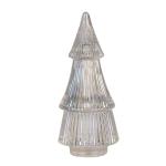 Glass Jar Christmas Tree Transparent Glass Storage Jar Lid