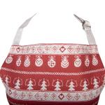 Kitchen Apron Red Cotton Deer