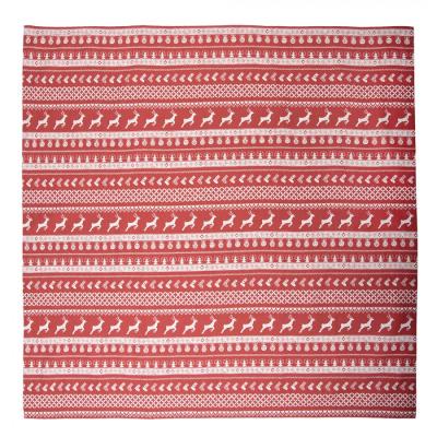 Tablecloth Red Cotton Deer