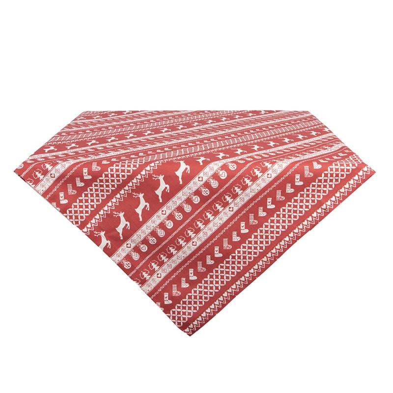 Tablecloth Red Cotton Deer