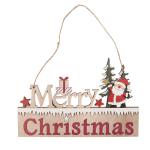 Christmas Ornament Beige Wood