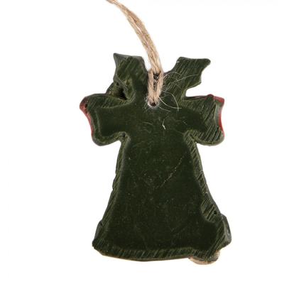 Christmas Ornament Bell Green