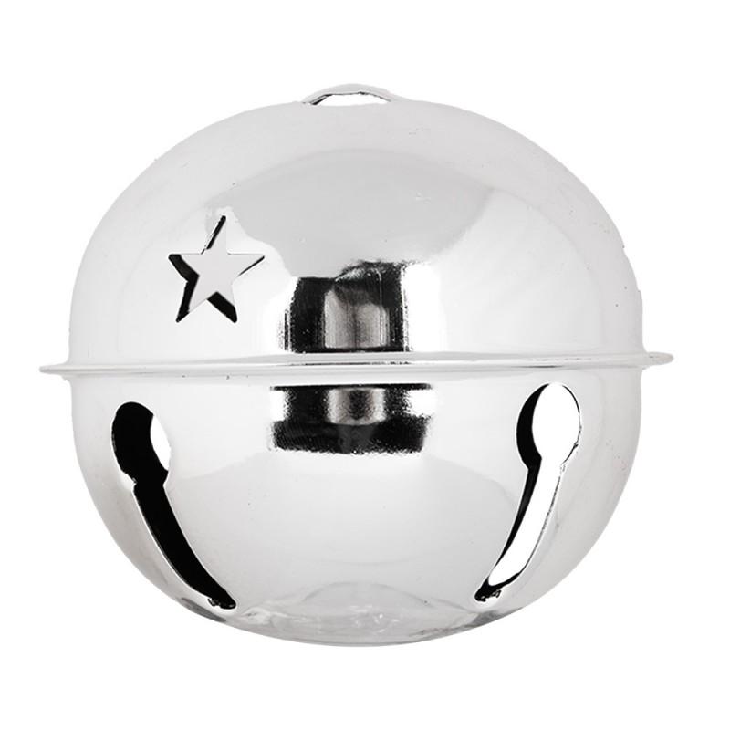 Christmas Ornament Bell Silver colored Metal