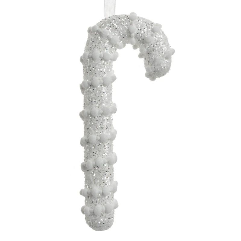 Christmas Ornament Candy Cane White