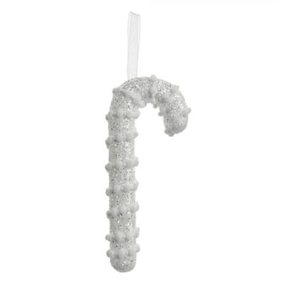 Christmas Ornament Candy Cane White