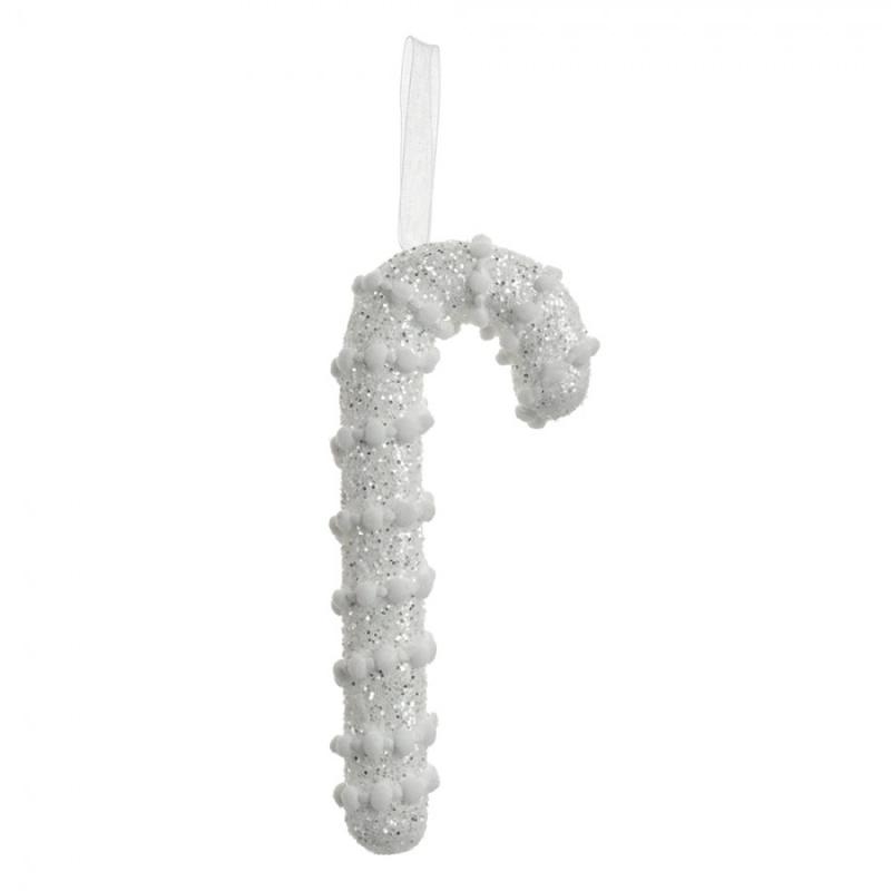 Christmas Ornament Candy Cane White