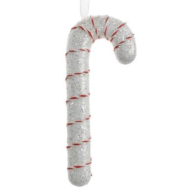 Christmas Ornament Candy Cane White