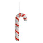 Christmas Ornament Candy Cane White Red