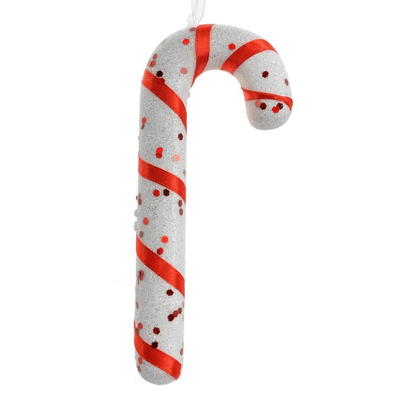 Christmas Ornament Candy Cane White Red