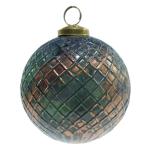 Christmas Bauble Green Brown Glass Christmas Decoration