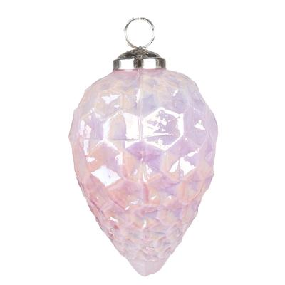 Christmas Bauble Pink Glass Christmas Decoration
