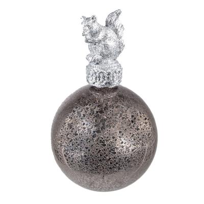 Christmas Bauble Silver colored Glass Christmas Decoration